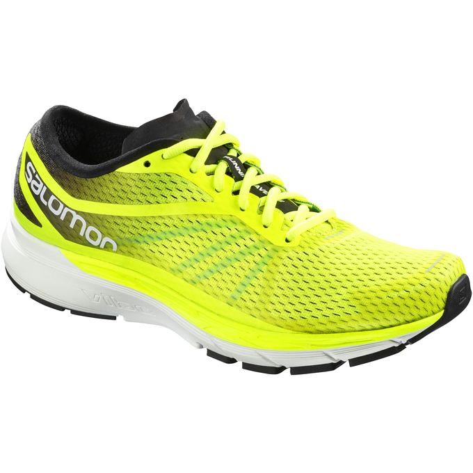 Chaussure Running Salomon Homme Fluorescente Jaune - Salomon SONIC RA PRO - France (2936-PETIX)